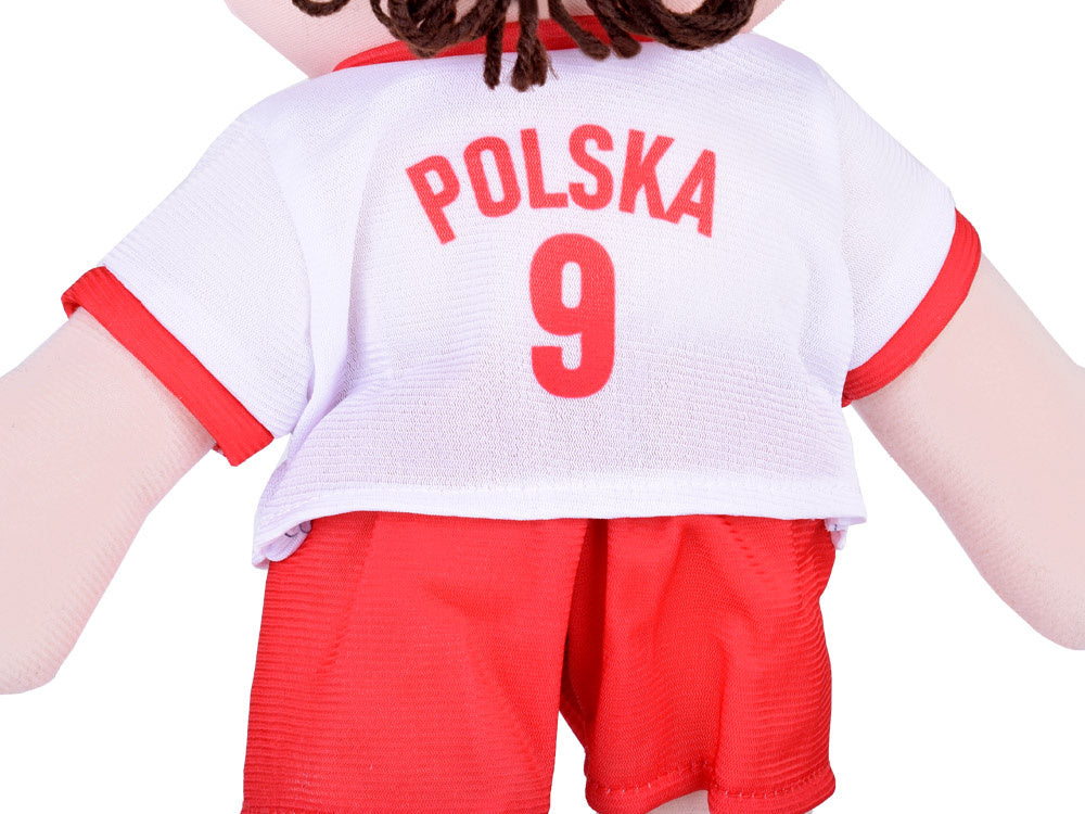 Pliušinė lėlė futbolininkas Robertas 40 cm