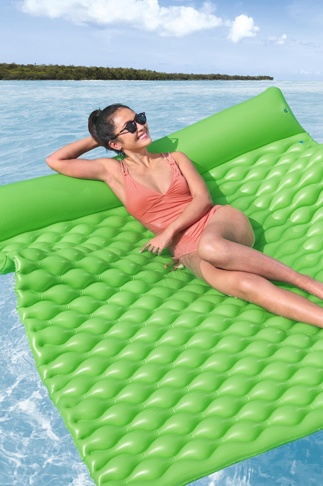 Pripučiamas trivietis plaukimo čiužinys 213x170x21cm, Bestway 44106