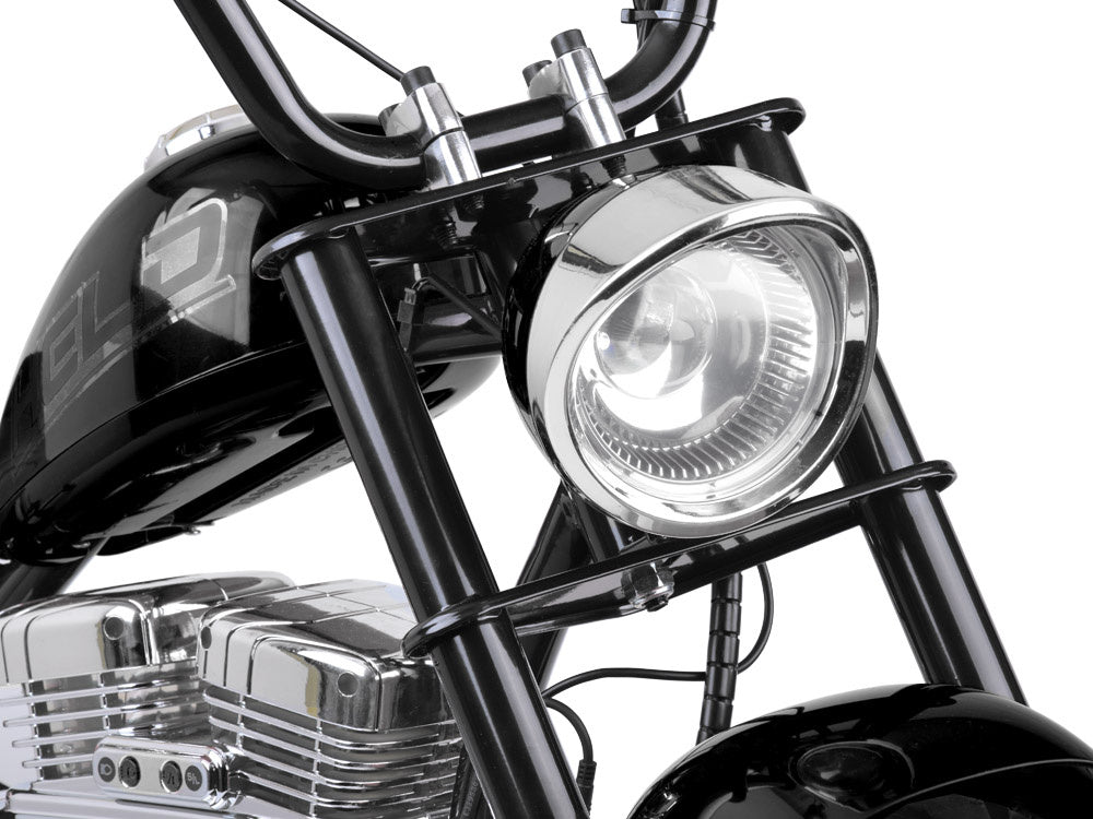 Vienvietis elektrinis motociklas vaikams iki 80 kg, juodas