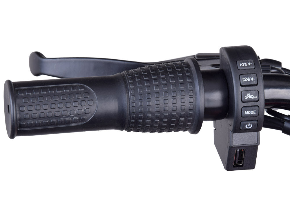 Vienvietis elektrinis motociklas vaikams iki 80 kg, juodas