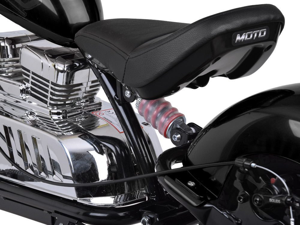 Vienvietis elektrinis motociklas vaikams iki 80 kg, juodas