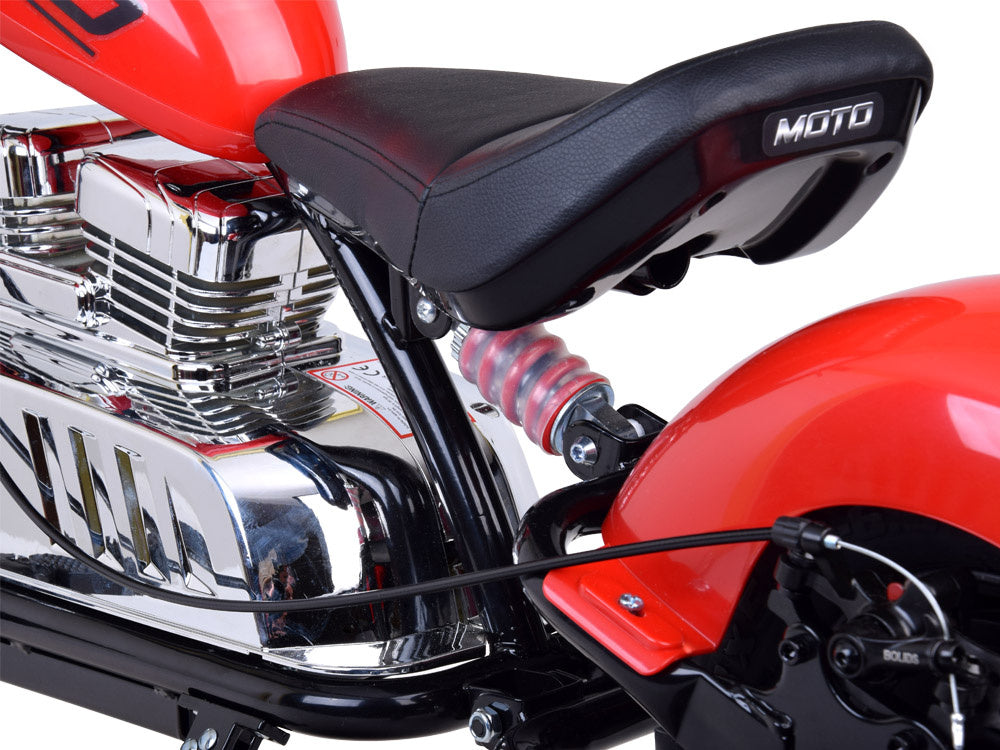 Vienvietis elektrinis motociklas vaikams iki 80 kg, raudonas