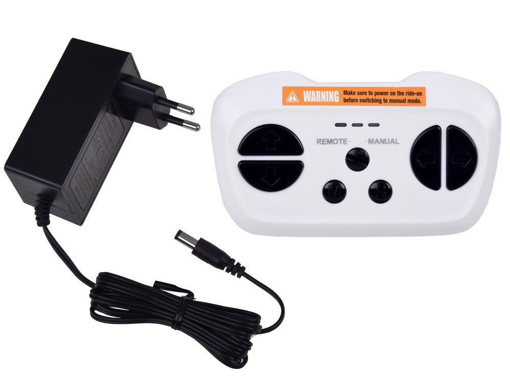 Vienvietis elektrinis traktorius vaikams HTA su priekaba ir kaušu, žalias