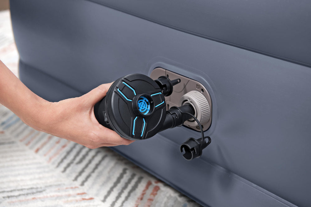 Pripučiamas dvivietis čiužinys 152x229x84cm su įmontuota pompa, Bestway 671BD