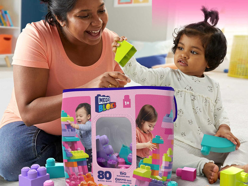 Statybinių kaladėlių rinkinys vaikams „Fisher Price“ 80 el.