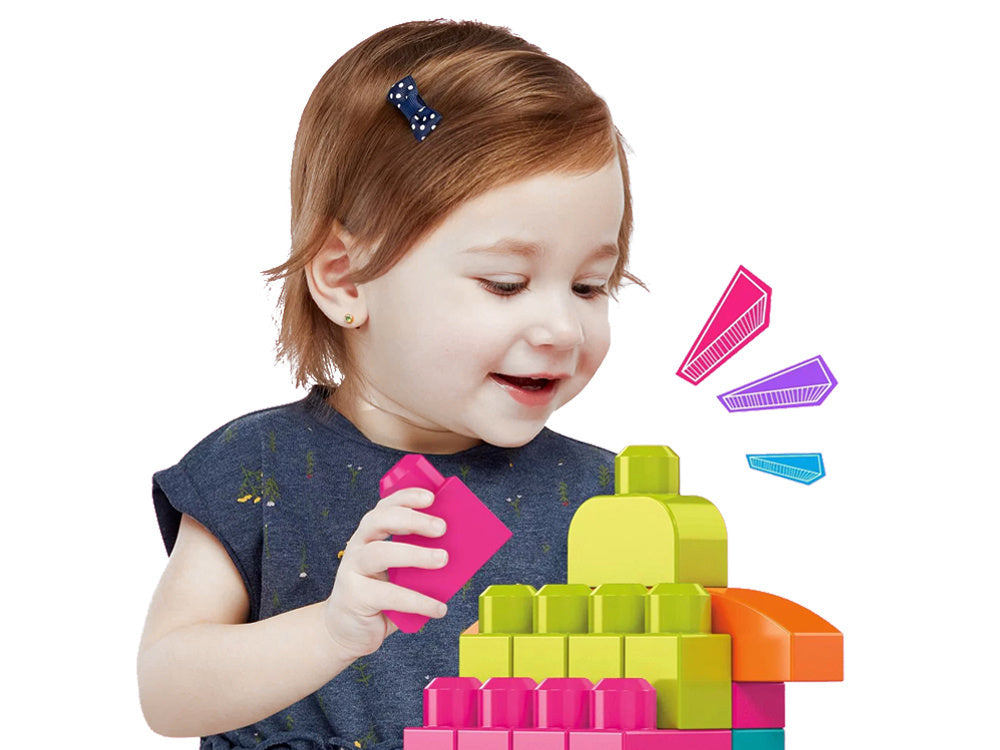 Statybinių kaladėlių rinkinys vaikams „Fisher Price“ 80 el.