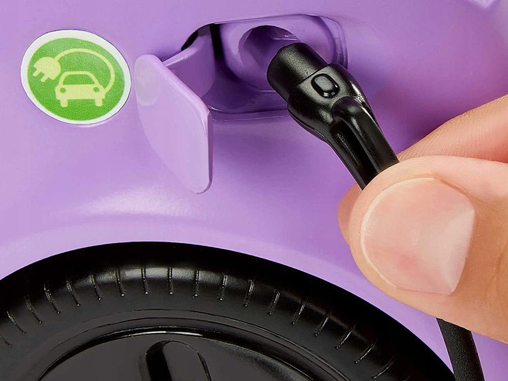 Lėlės Barbės automobilis su elektros įkrovimo stotele