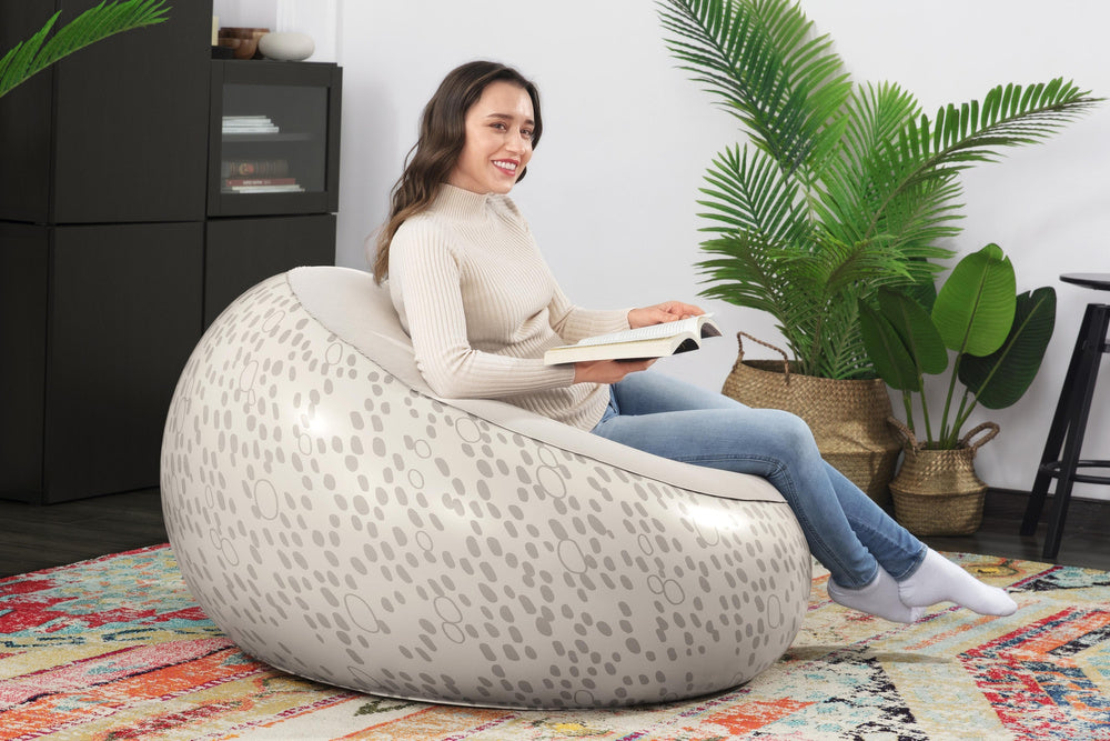 Pripučiamas fotelis, pilkas, Bestway 75052