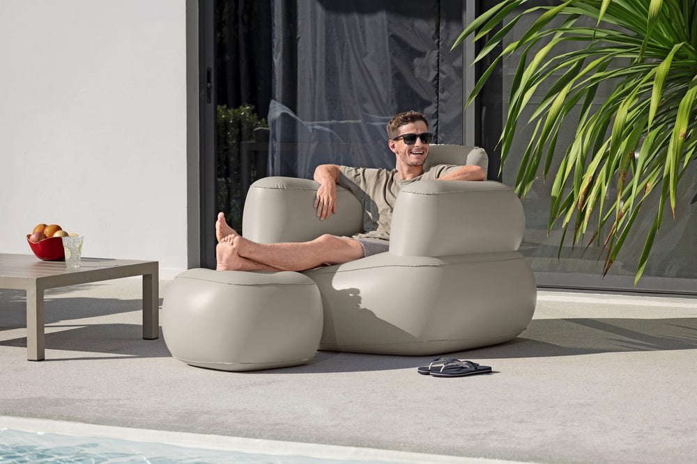 Pripučiamas fotelis, pilkas, Bestway 75137