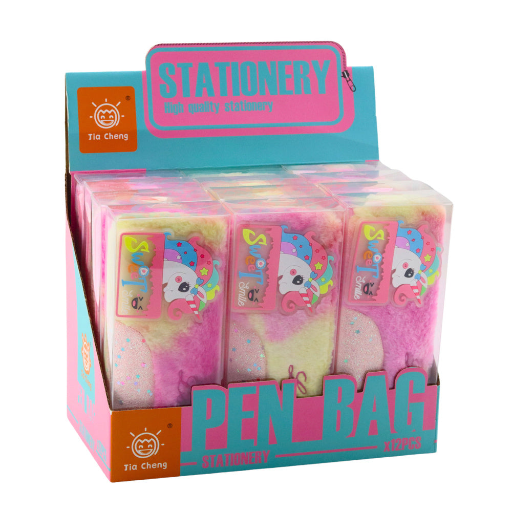 Pieštukinė vaikams „Pliušinis vienaragis“ 20x8 cm