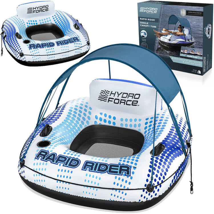 Pripučiamas ratas su atlošu ir stogeliu 123cm, Bestway 43725