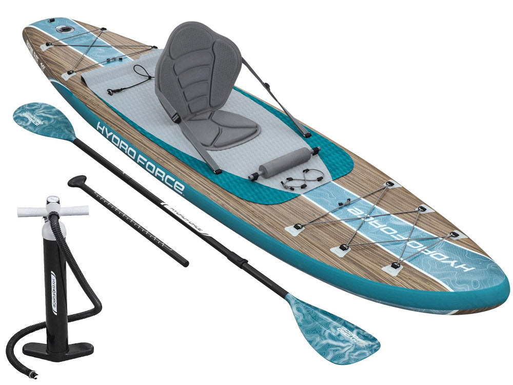 Pripučiama Hydro-Force SUP irklentė 335cmx84cmx15cm su atlošu 2in1, Bestway