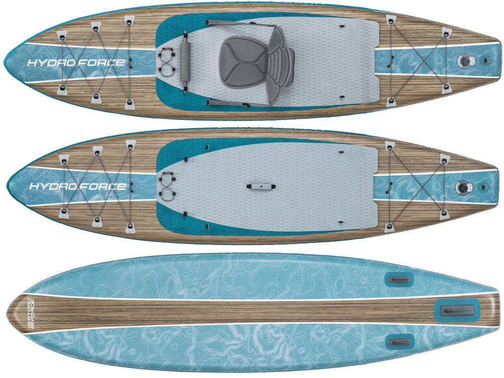 Pripučiama Hydro-Force SUP irklentė 335cmx84cmx15cm su atlošu 2in1, Bestway