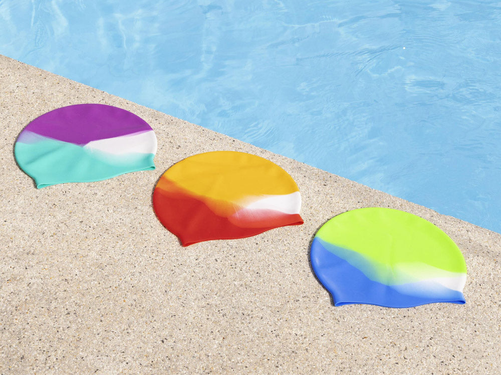 Silikoninė plaukimo kepuraitė vaikams, mėlyna, Bestway 26049