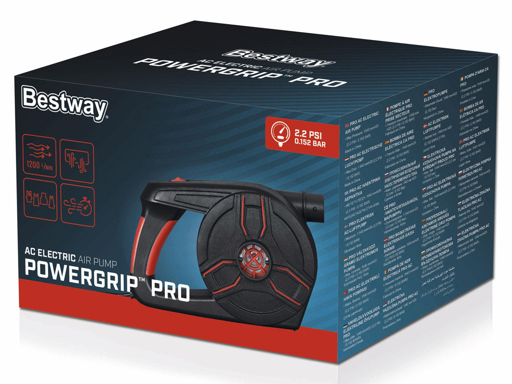 Elektrinis siurblys Powergrip PRO su 4 adapteriais,  Bestway 62247