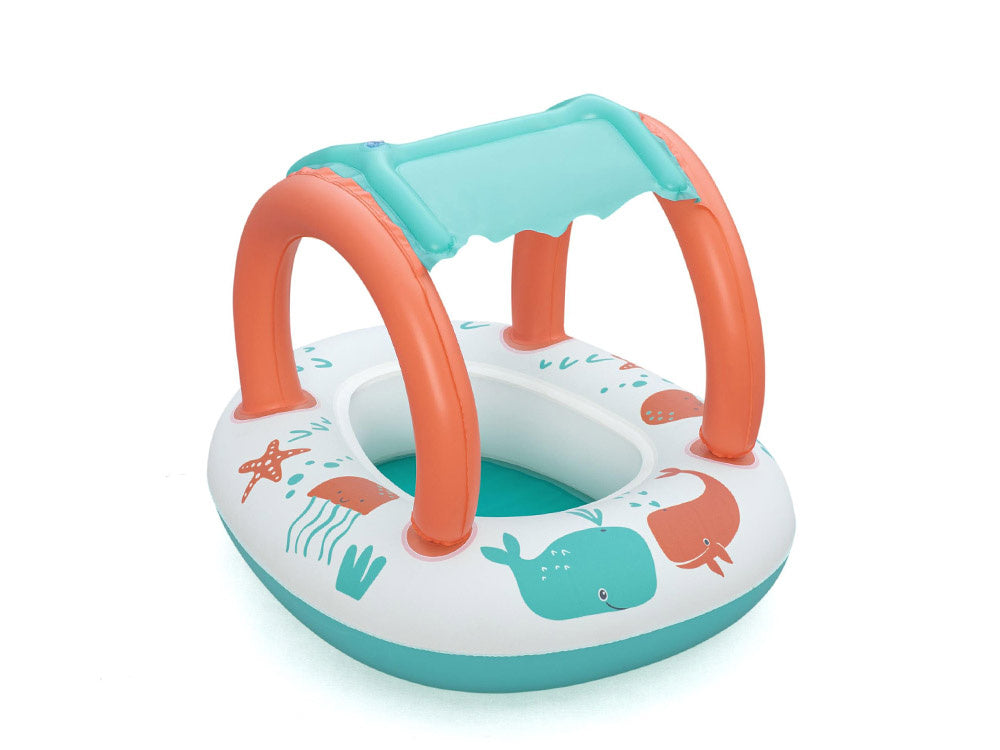 Pripučiama valtis vaikams su stogeliu ir dugnu, Bestway