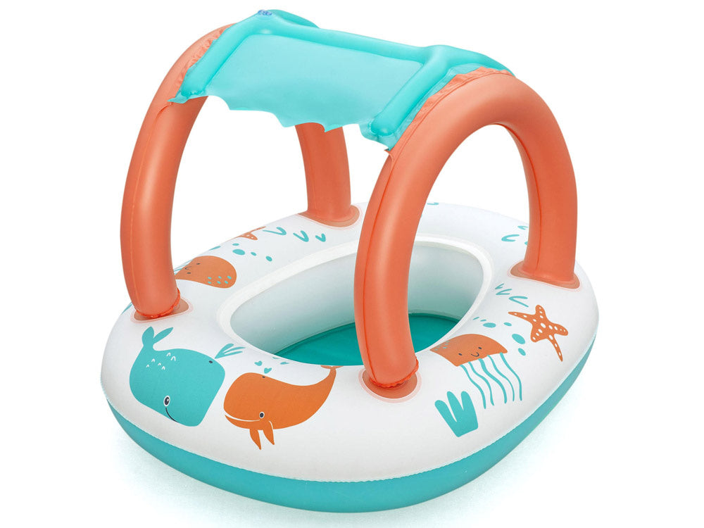 Pripučiama valtis vaikams su stogeliu ir dugnu, Bestway