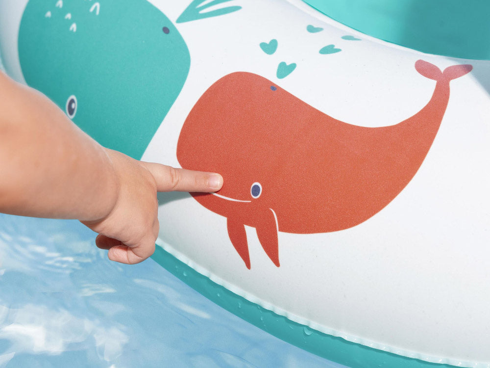 Pripučiama valtis vaikams su stogeliu ir dugnu, Bestway