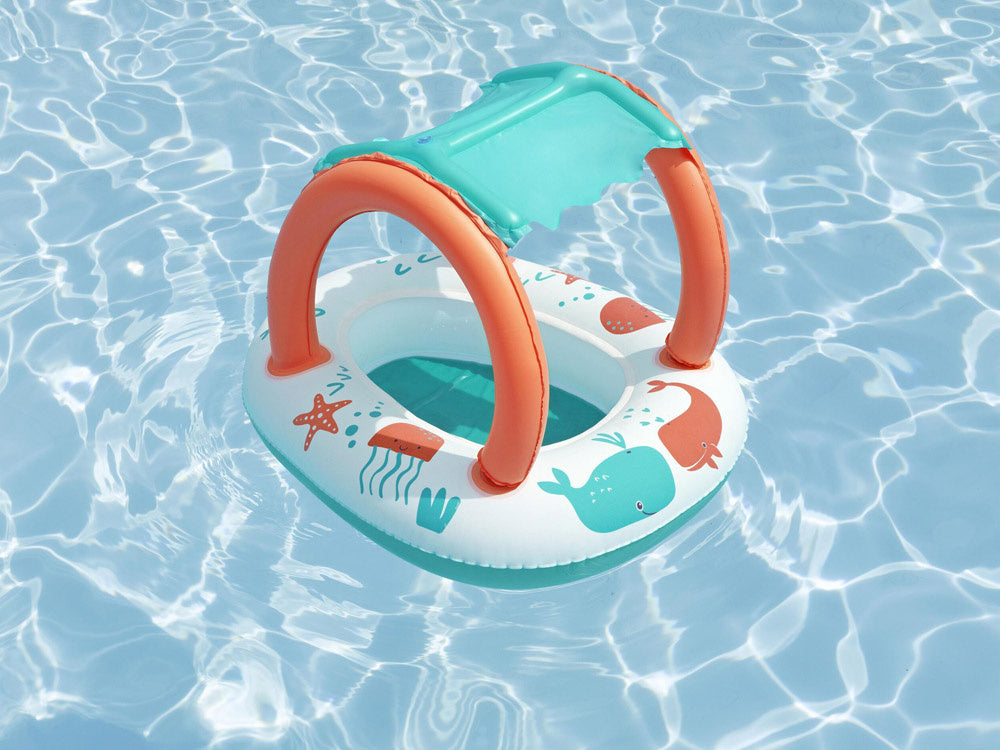 Pripučiama valtis vaikams su stogeliu ir dugnu, Bestway