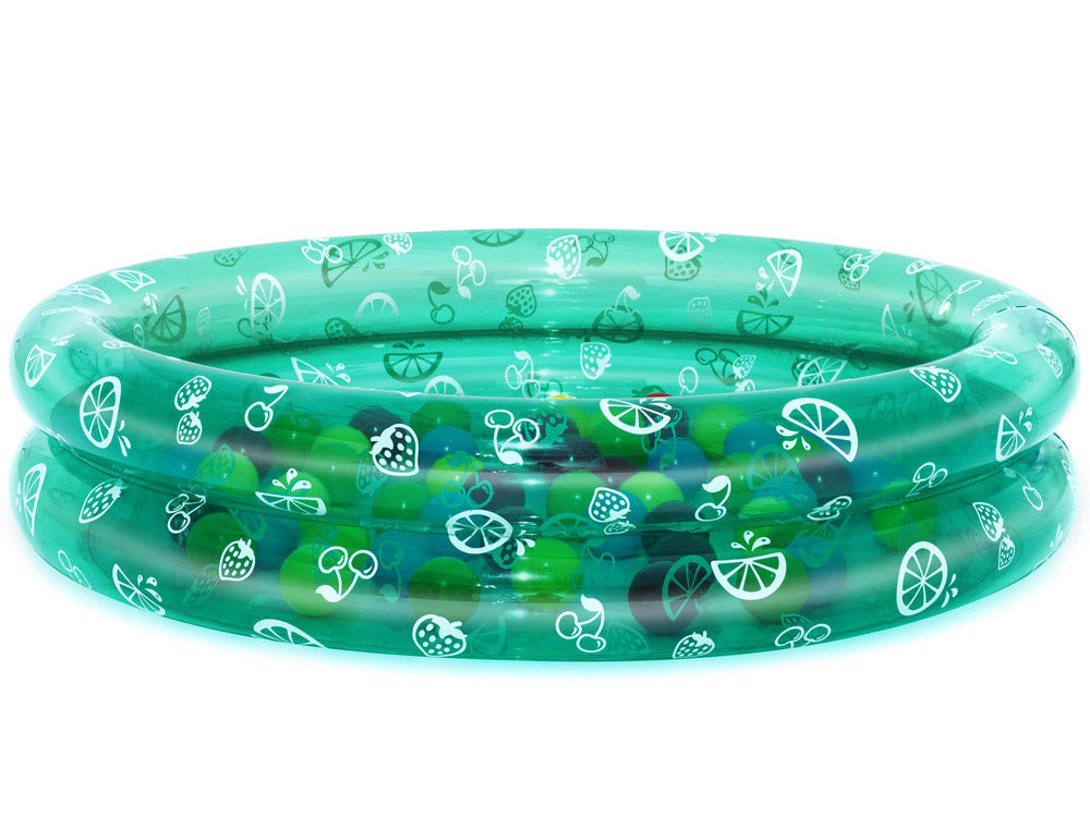 Pripučiamas baseinas vaikams su kamuoliukais 91x20cm, žalias, Bestway