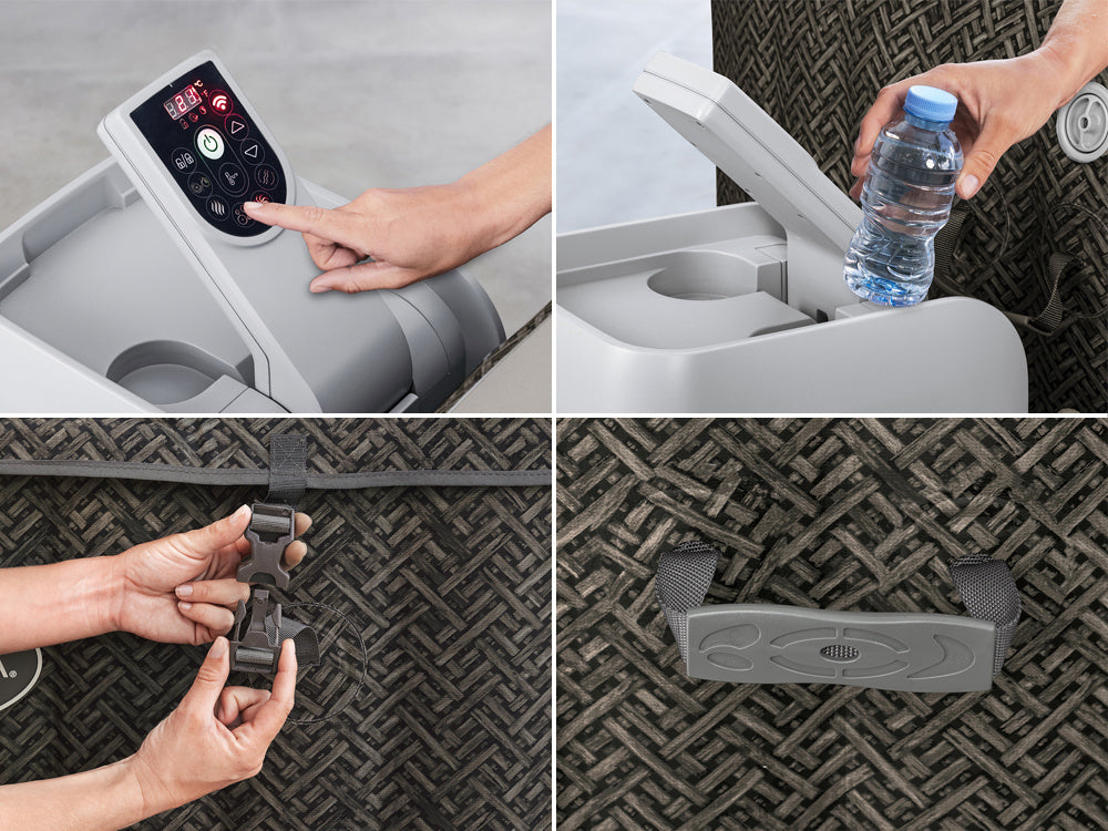 Pripučiama 4-6 asmenims sūkurinė vonia Lay-Z-Spa Cabo HydrotJet su hidromasažu, Bestway