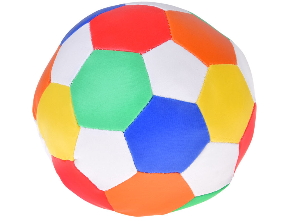 Minkštas spalvotas kamuolys iš ekologiškos odos, 15 cm