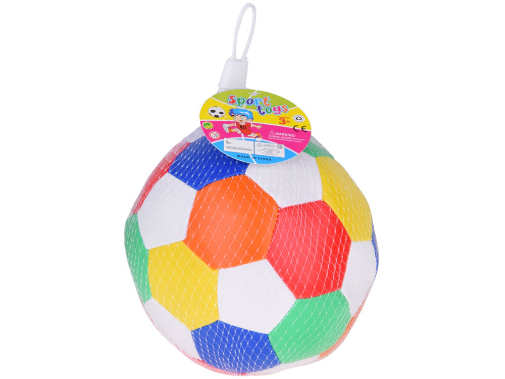 Minkštas spalvotas kamuolys iš ekologiškos odos, 15 cm