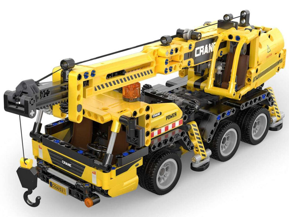 Statybinio krano CaDA konstruktorius vaikams su judančiais elementais 658 vnt.