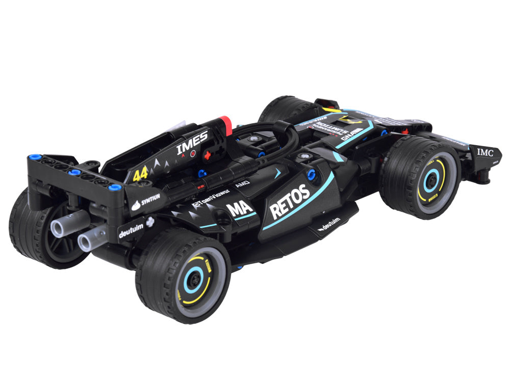 Statybinis lenktyninio automobilio Formula 1 konstruktorius vaikams 268 el., juodas