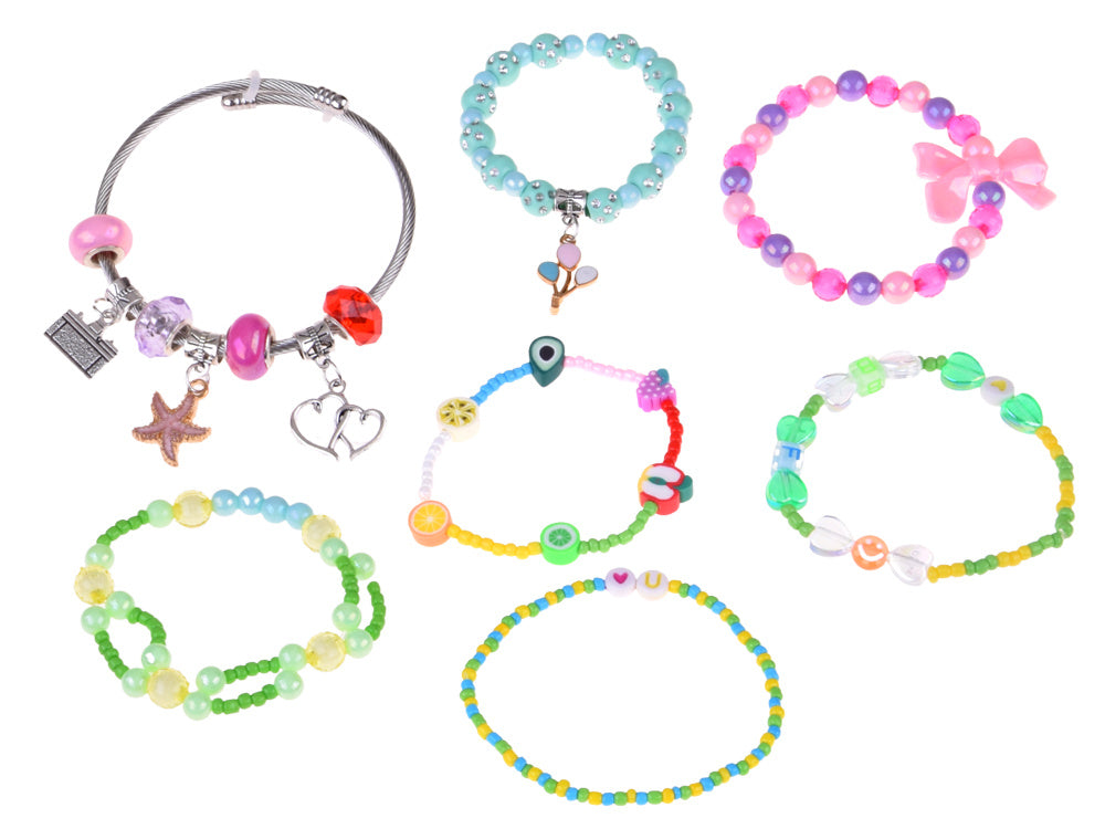 Sulankstoma papuošalų dėžutė su karoliukais ir plaukų aksesuarais