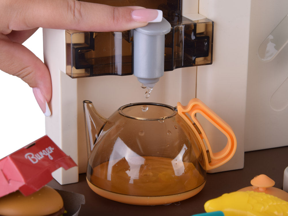 Interaktyvi virtuvė vaikams su garso ir šviesos efektais, mėlynas