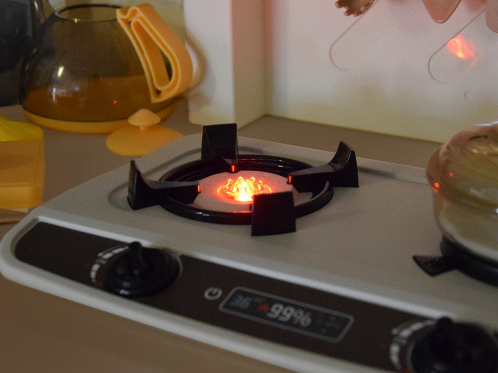 Interaktyvi virtuvė vaikams su garso ir šviesos efektais, mėlynas