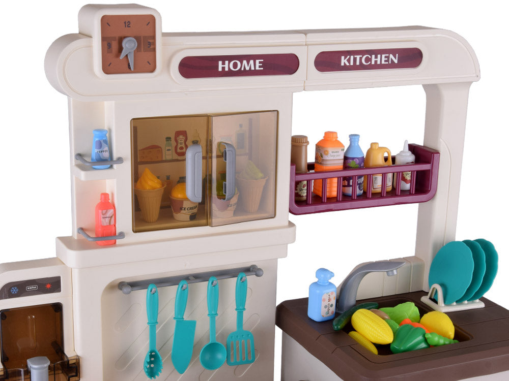 Interaktyvi virtuvė vaikams su garso ir šviesos efektais, mėlynas
