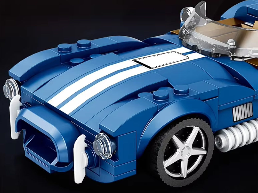 Sportinio automobilio konstruktoriaus rinkinys, mėlynas 312 el.