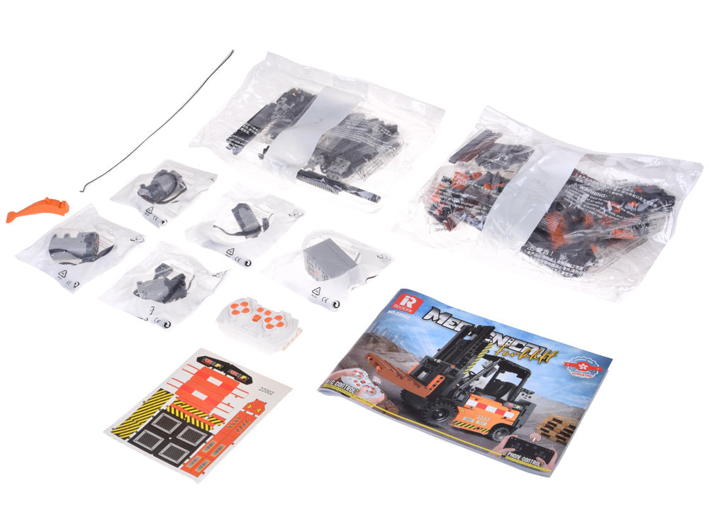 Nuotoliniu būdu valdomo šakinio krautuvo konstruktoriaus rinkinys 722 el.