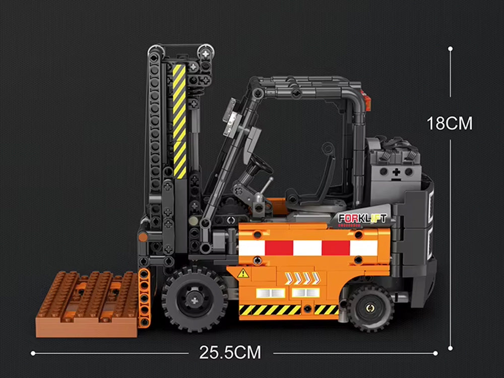 Nuotoliniu būdu valdomo šakinio krautuvo konstruktoriaus rinkinys 722 el.