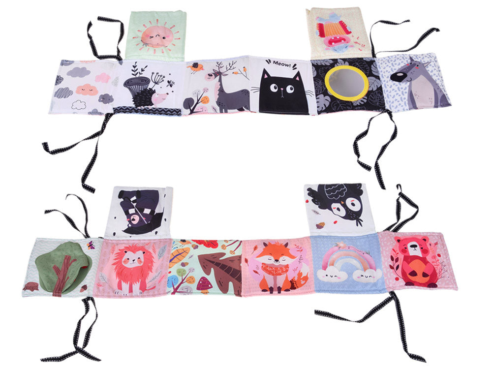 Edukacinis žaidimų kilimėlis su arka ir kontrastine knygele