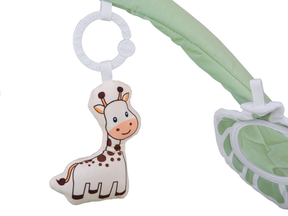 Edukacinis žaidimų kilimėlis su arka ir kontrastine knygele