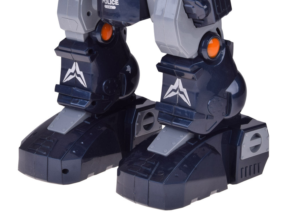 Nuotoliniu būdu valdomas interaktyvus policijos robotas