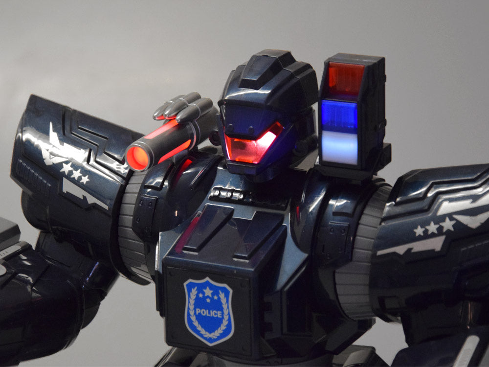 Nuotoliniu būdu valdomas interaktyvus policijos robotas