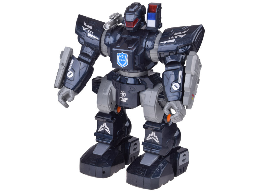 Nuotoliniu būdu valdomas interaktyvus policijos robotas