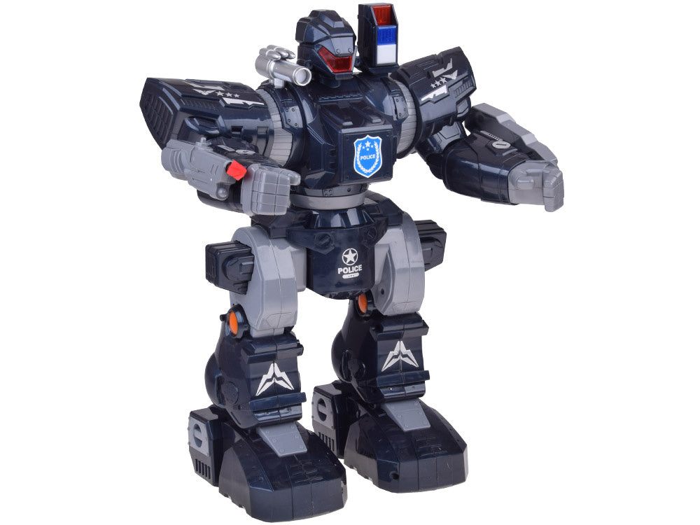 Nuotoliniu būdu valdomas interaktyvus policijos robotas