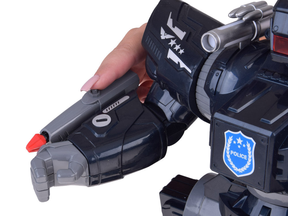 Nuotoliniu būdu valdomas interaktyvus policijos robotas