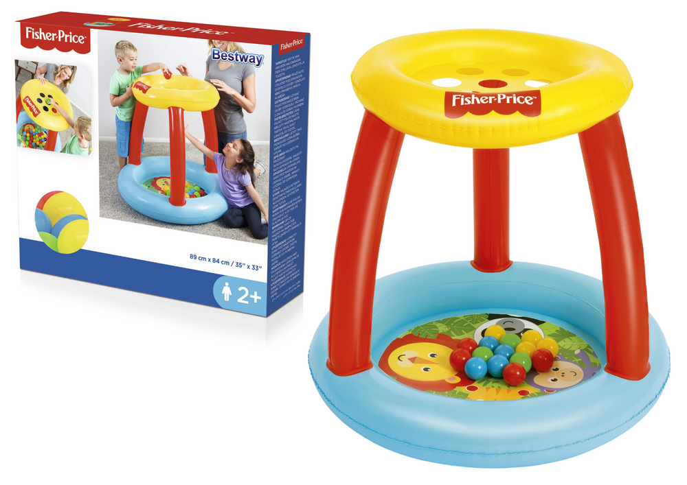 Pripučiamas baseinas vaikams su kamuoliukais Fisher-Price, Bestway 93541