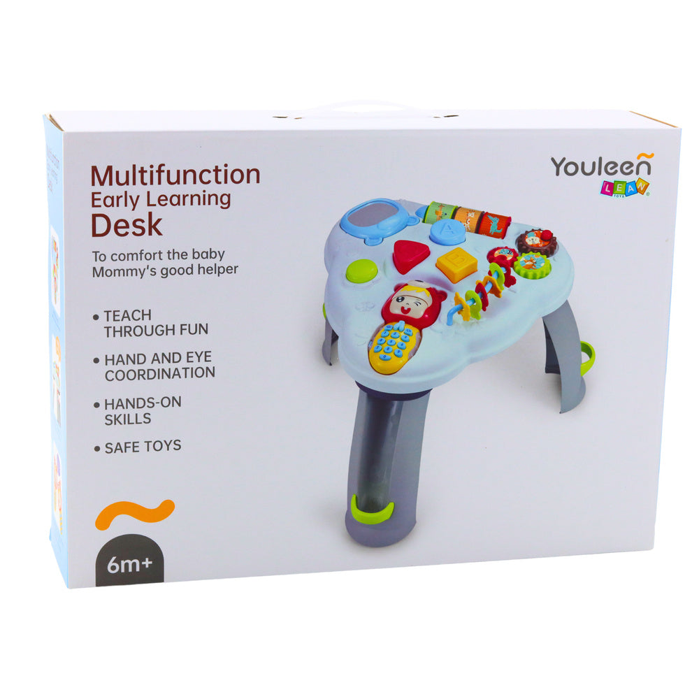 Interaktyvus mokomasis, trikampio formos, stalas vaikams