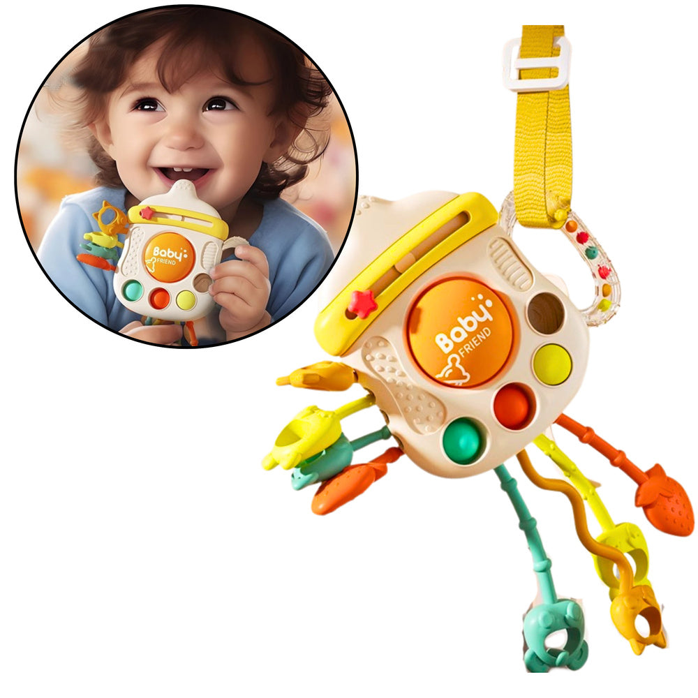 Sensorinis barškutis vaikams 3in1 „Buteliukas“