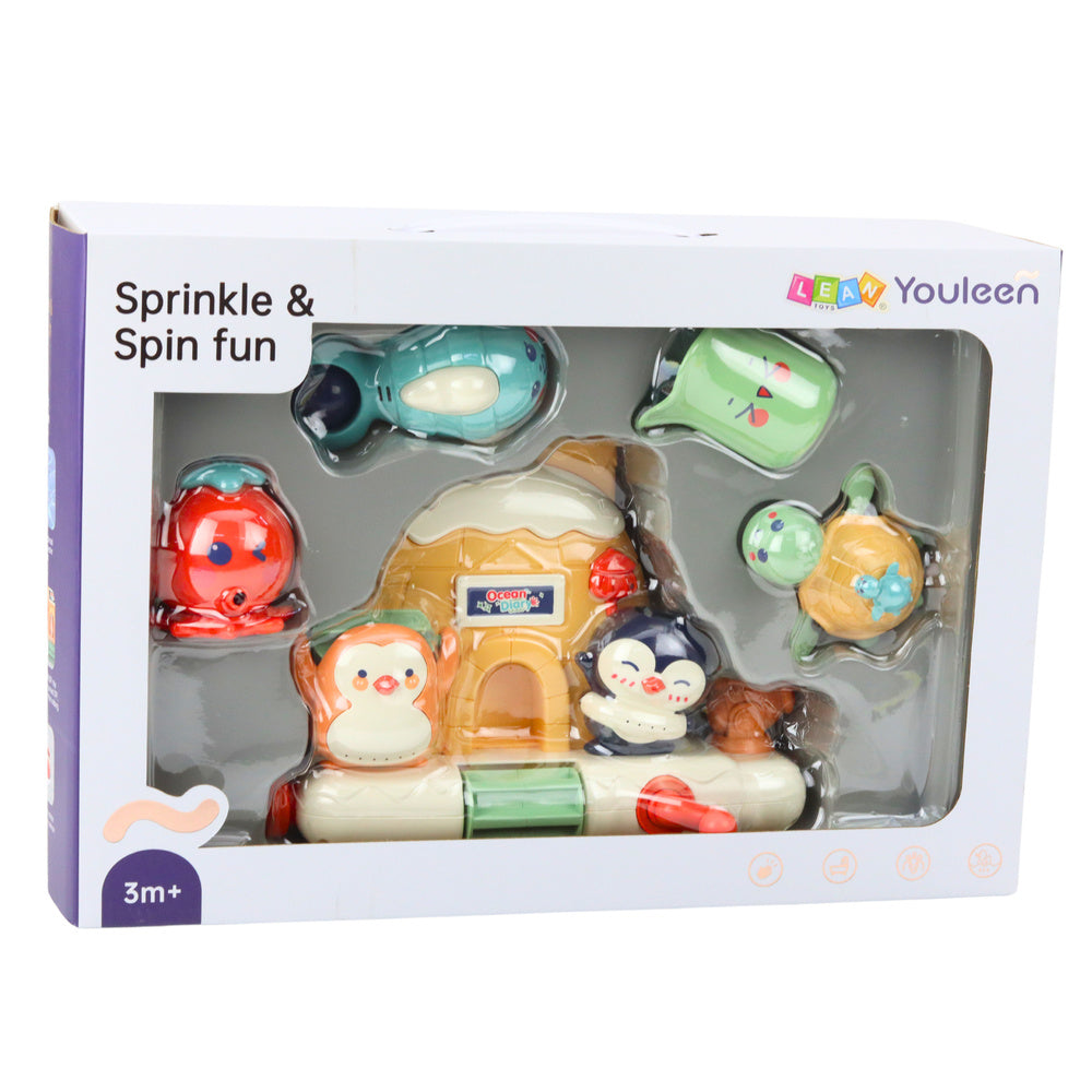 Interaktyvių jūros gyvūnų vonios žaislų rinkinys vaikams