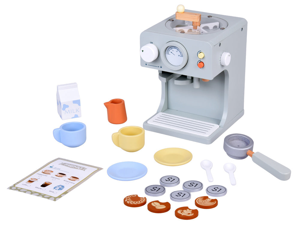 Medinis kavos virimo aparatas su priedais 18 el.