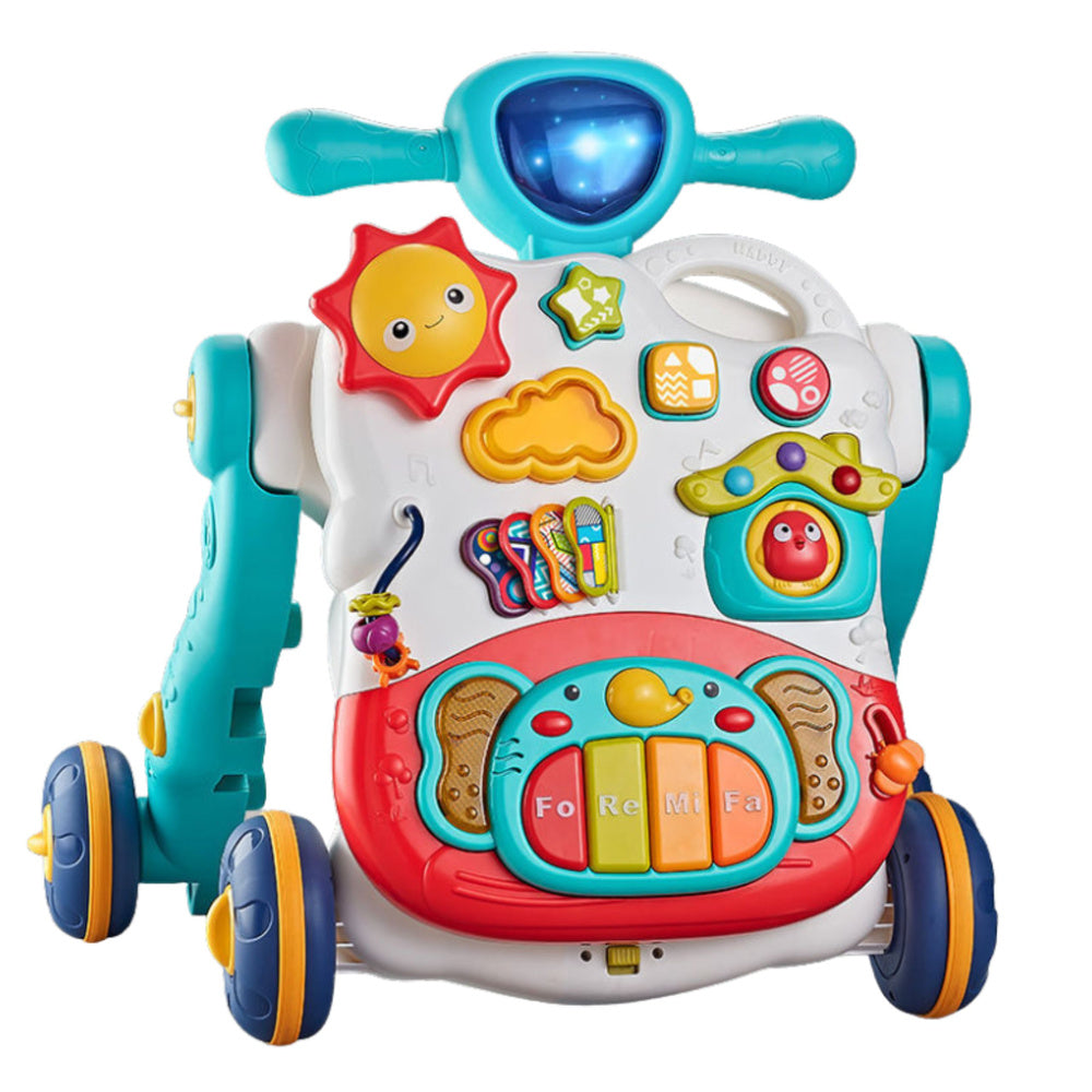 Interaktyvus stumdukas vaikams su pianinu 3in1, mėlynas
