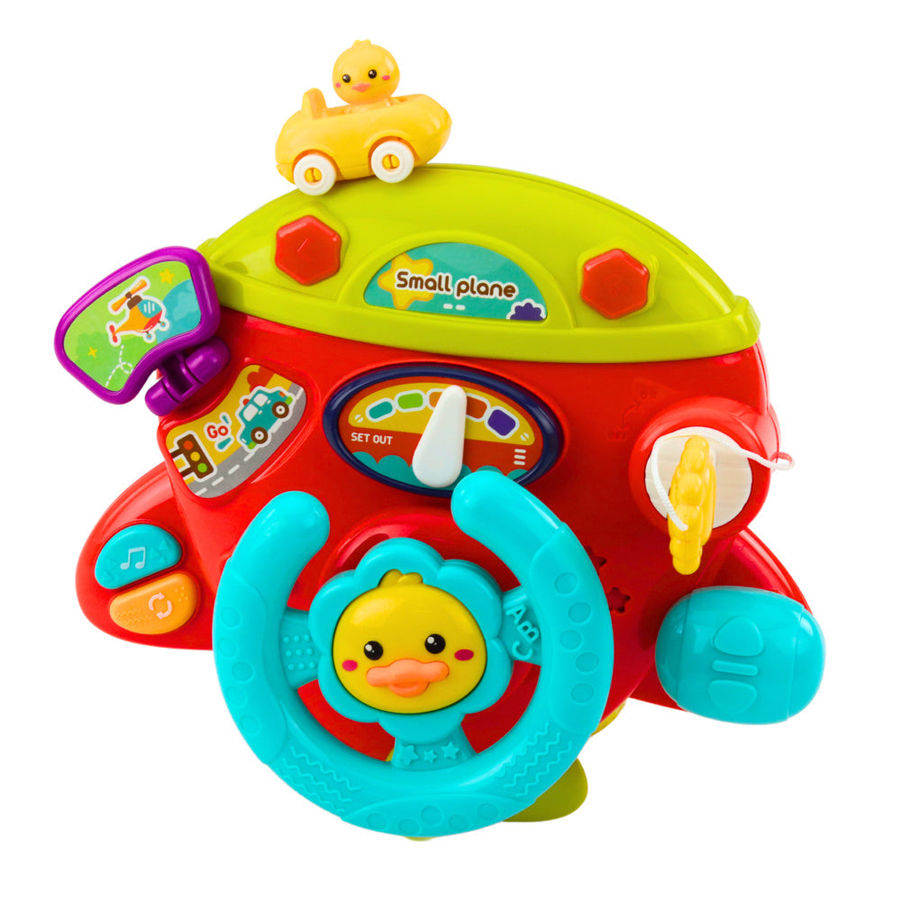 Interaktyvus lėktuvo kabinos pultas vaikams